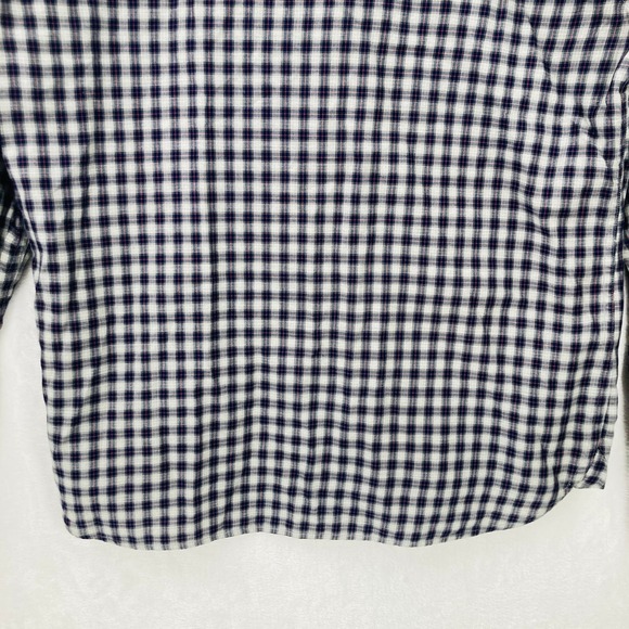 Rag & Bone Button Up Shirt Mens Medium Gray Plaid Long Sleeve Tailored Workwear - Picture 13 of 15